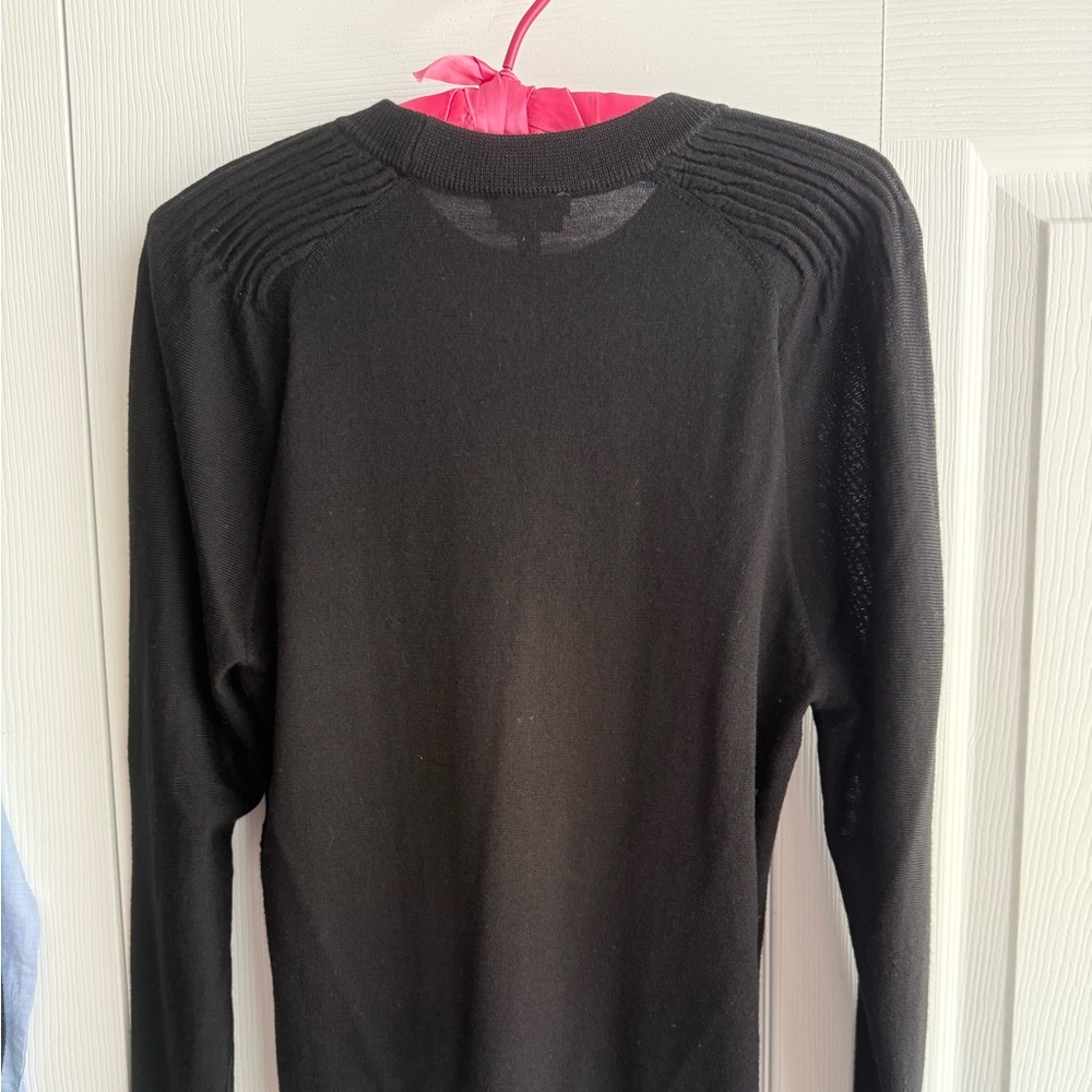 Black Long Sleeve Sweater sz p merino wool talbots